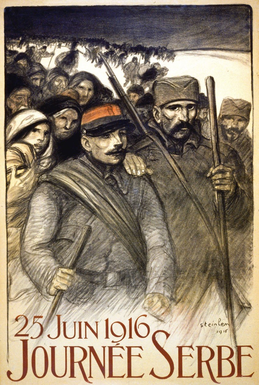 Serbian päivä, 25. kesäkuuta tekijältä Théophile Alexandre Steinlen
