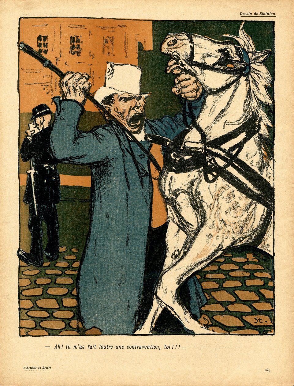Voilautanen, satiirinen väreissä tekijältä Théophile Alexandre Steinlen