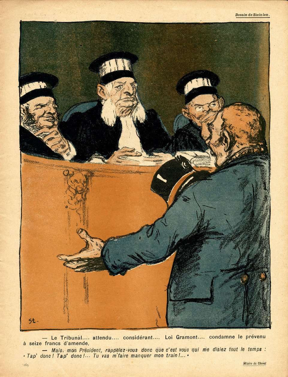 Voilautanen, satiirinen väreissä tekijältä Théophile Alexandre Steinlen