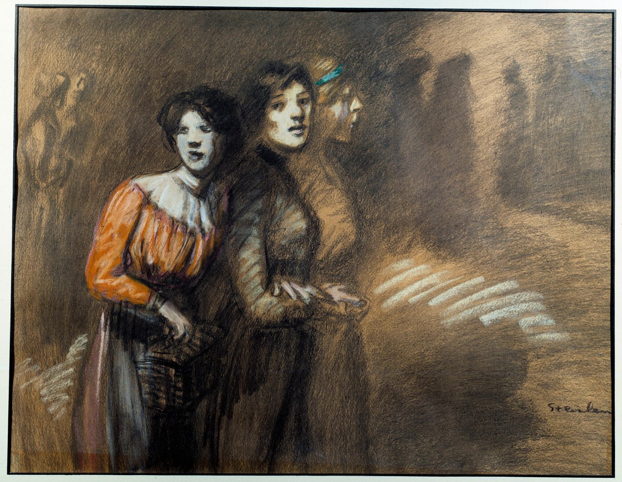 Kolme murua. Theophile Alexandre Steinlenin (1859-1923) maalaus, 1900-luku. Vernon, Musee Poulain tekijältä Théophile Alexandre Steinlen