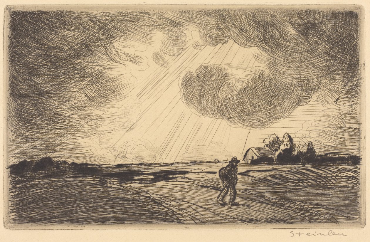 Thunder Storm (Ukkosmyrsky) tekijältä Théophile Alexandre Steinlen