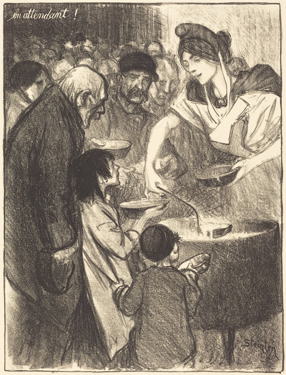Odottaessa tekijältä Théophile Alexandre Steinlen
