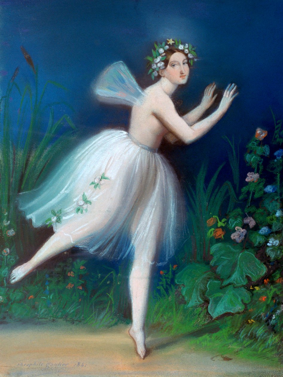 Carlotta Grisin muotokuva Gisellessä, 1841 tekijältä Theophile Gautier
