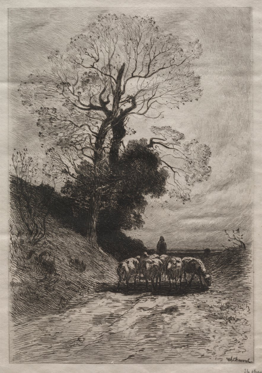 Parven paluu, c. 1870. tekijältä Theophile Narcisse Chauvel