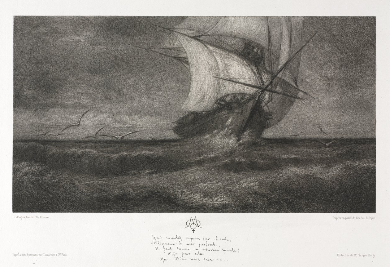 Phantom Ship eli Aalloilla tekijältä Theophile Narcisse Chauvel