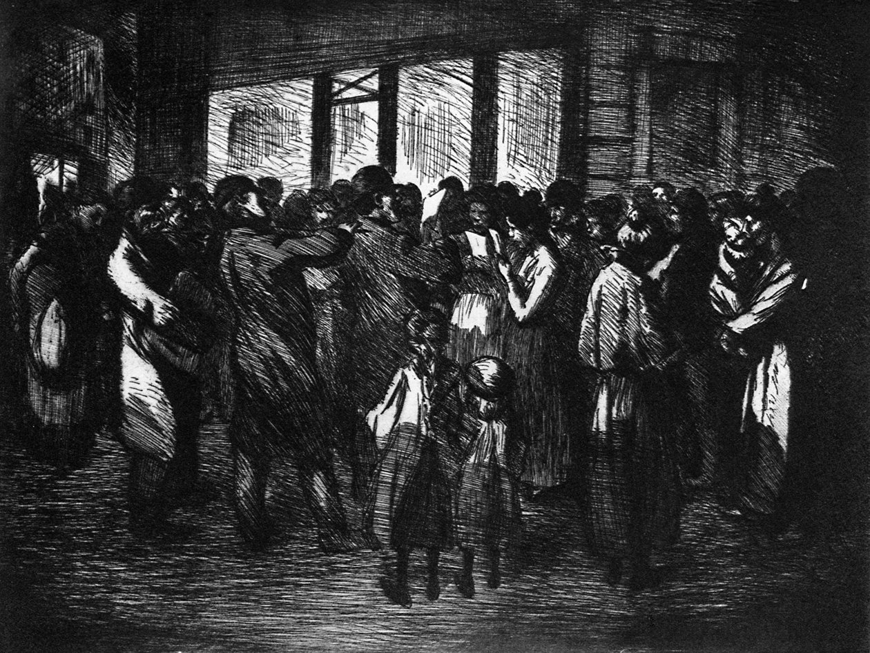"Street Singers", 1800-1840 1924 tekijältä Theophile Steinlen
