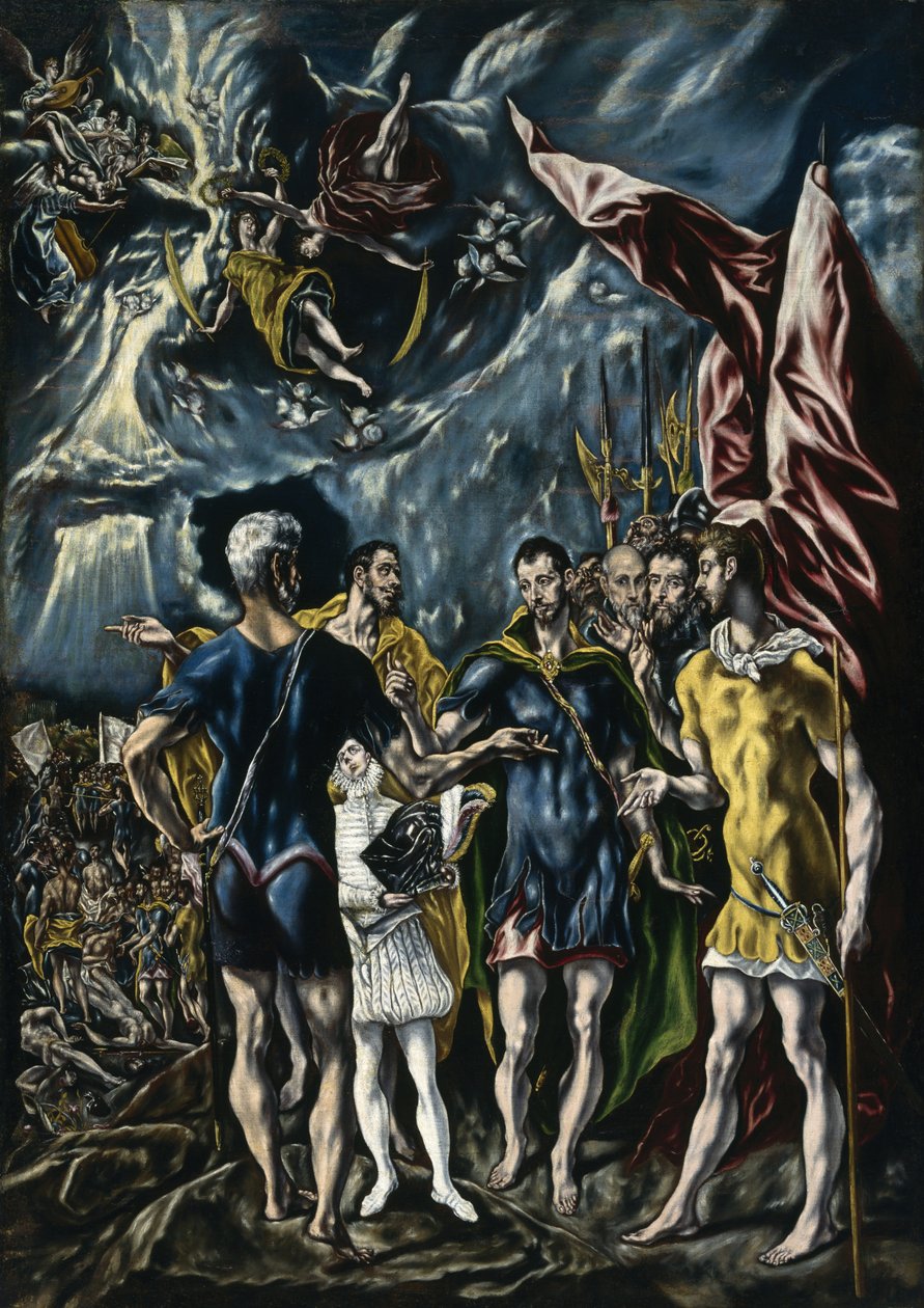 Pyhän Maurikuksen marttyyrikuolema, noin 1600-25 tekijältä Theotocopoulos Jorge Manuel c.1578 1631 Theotocopoulos Jorge Manuel c.1578 1631