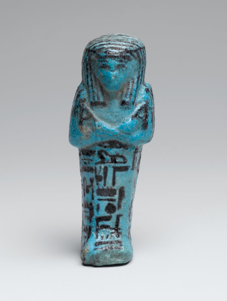 Pääpiirtäjän Amen-em-opetin pieni shabti, mahdollisesti kotoisin Deir el-Bahrista, 21.-22. dynastia (fajanssi) tekijältä Third Intermediate Period Egyptian