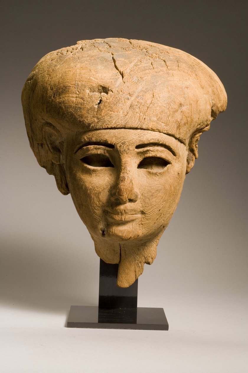 Muumianaamio, 1. vuosituhannen alku eKr. (puu) tekijältä Third Intermediate Period Egyptian