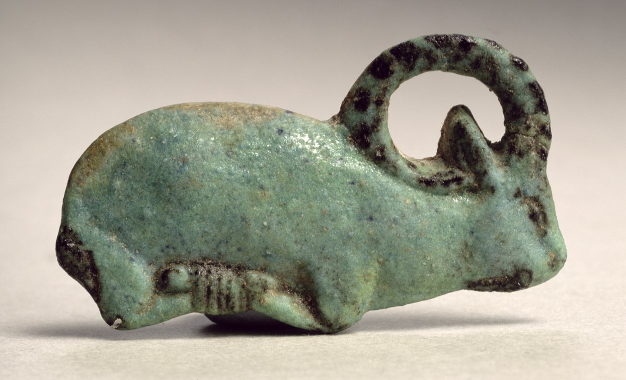 Trusted ibex säätiö talletus (fajanssi) tekijältä Third Intermediate Period Egyptian