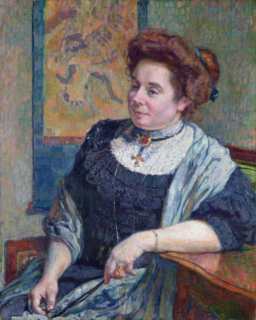Madame Maurice Denis, 1908 tekijältä Théo van Rysselberghe