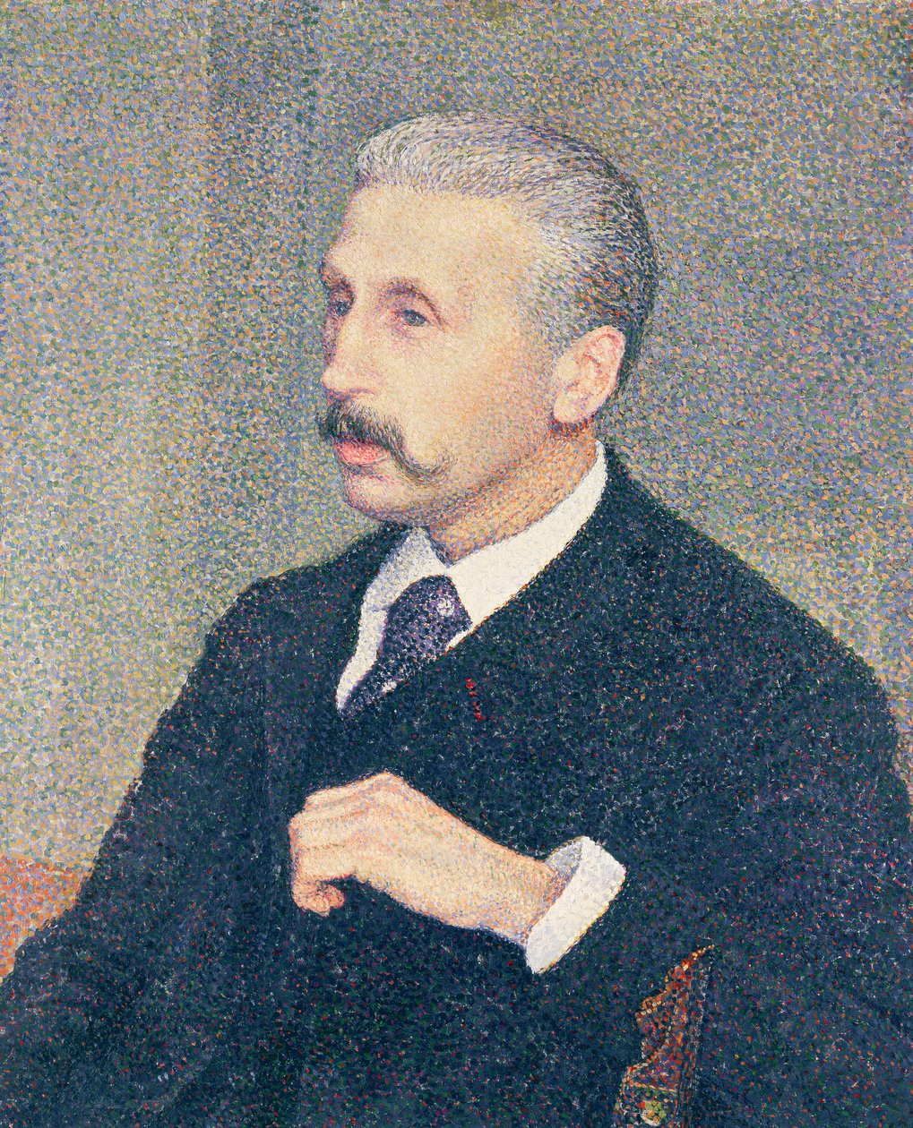 Muotokuva Auguste Descampsista, maalarin sedästä tekijältä Théo van Rysselberghe