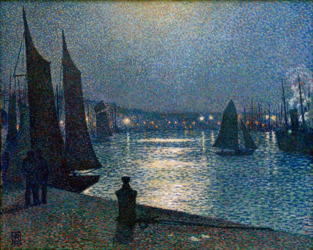 Th. v. Rysselberghe, Mondnacht Boulognessa tekijältä Théo van Rysselberghe
