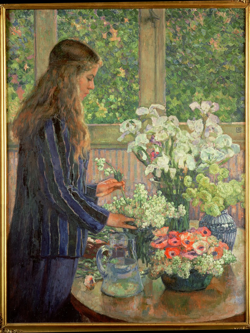 Puutarhan kukat tekijältä Théo van Rysselberghe