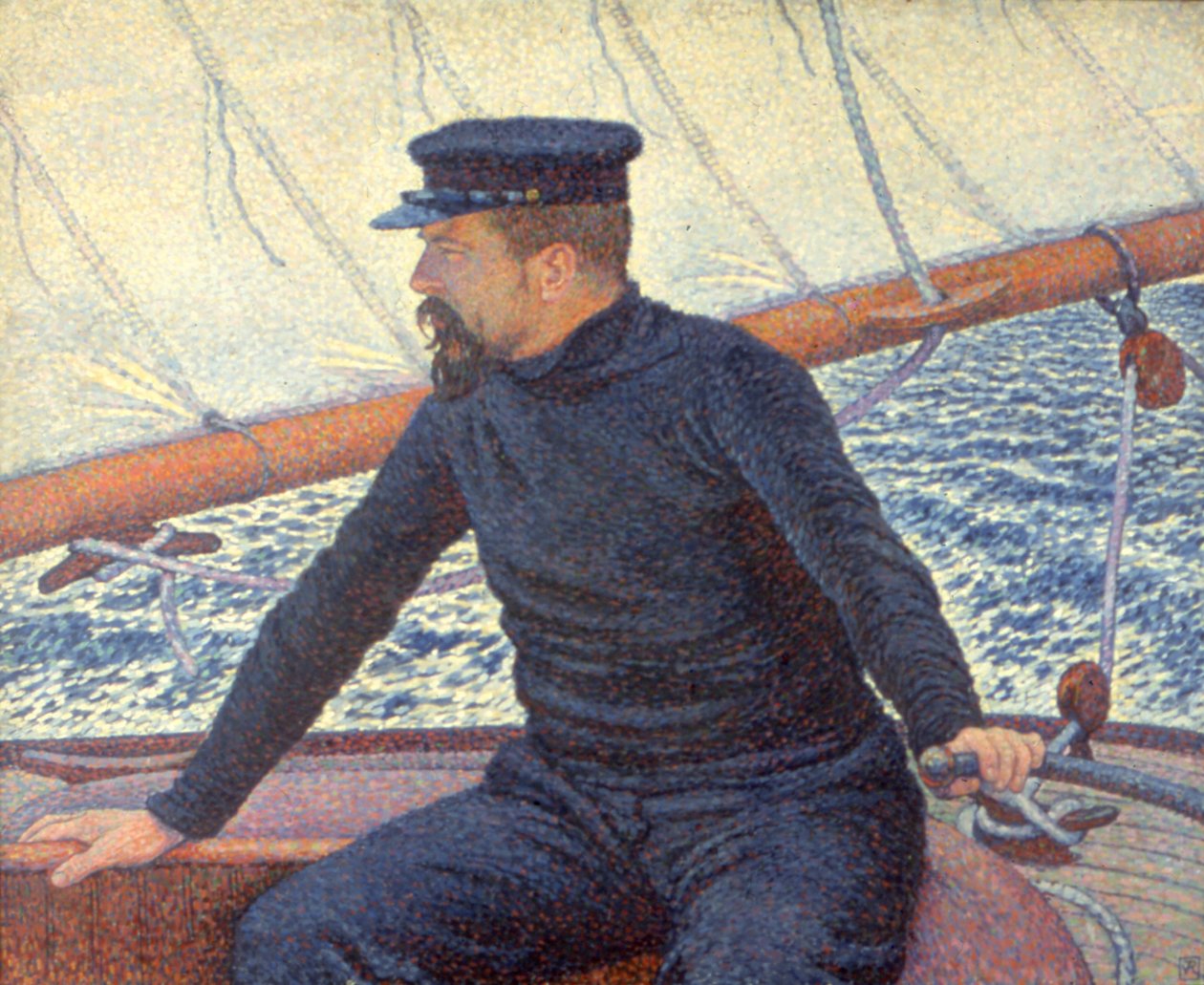 Paul Signac veneessään tekijältä Théo van Rysselberghe