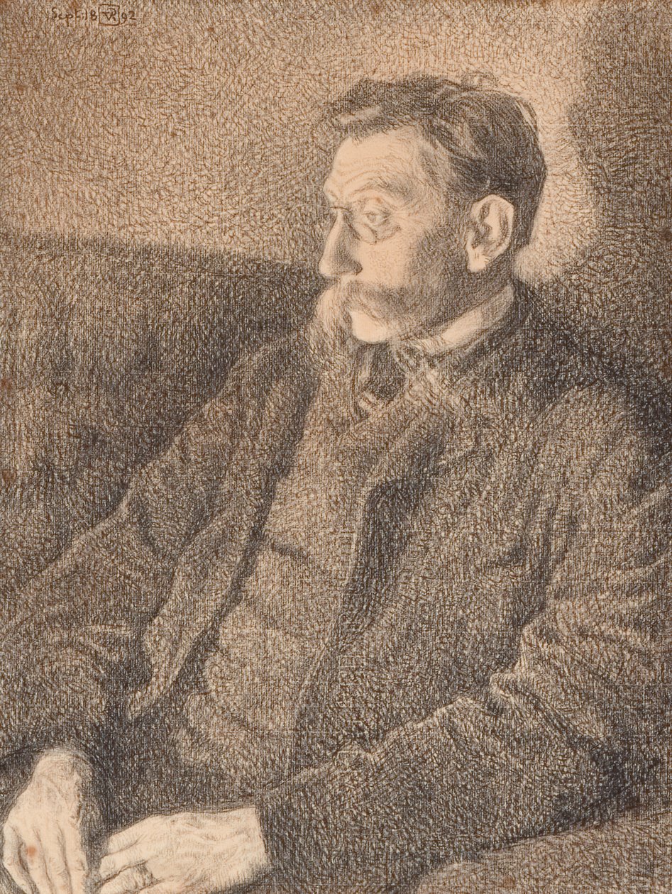 Muotokuva Emile Verhaerenista, 1892 tekijältä Théo van Rysselberghe