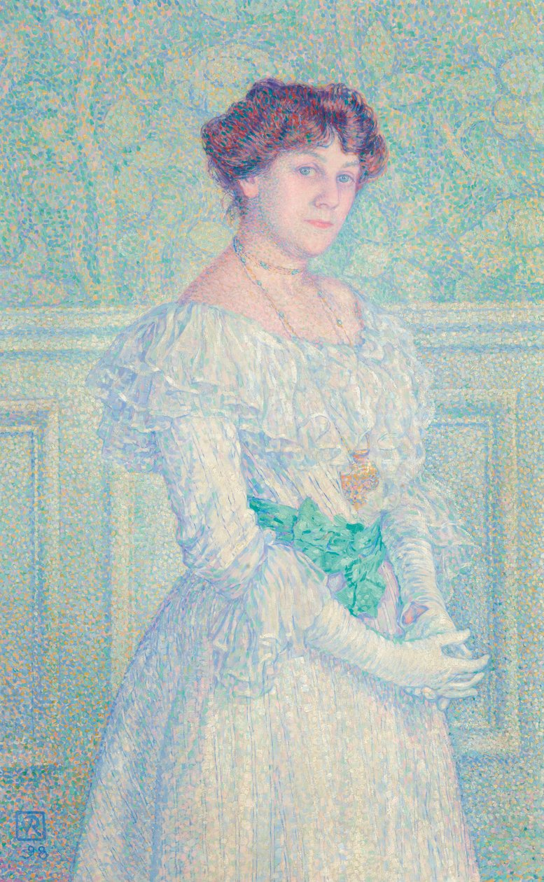 Laure Flén muotokuva, 1898. tekijältä Théo van Rysselberghe