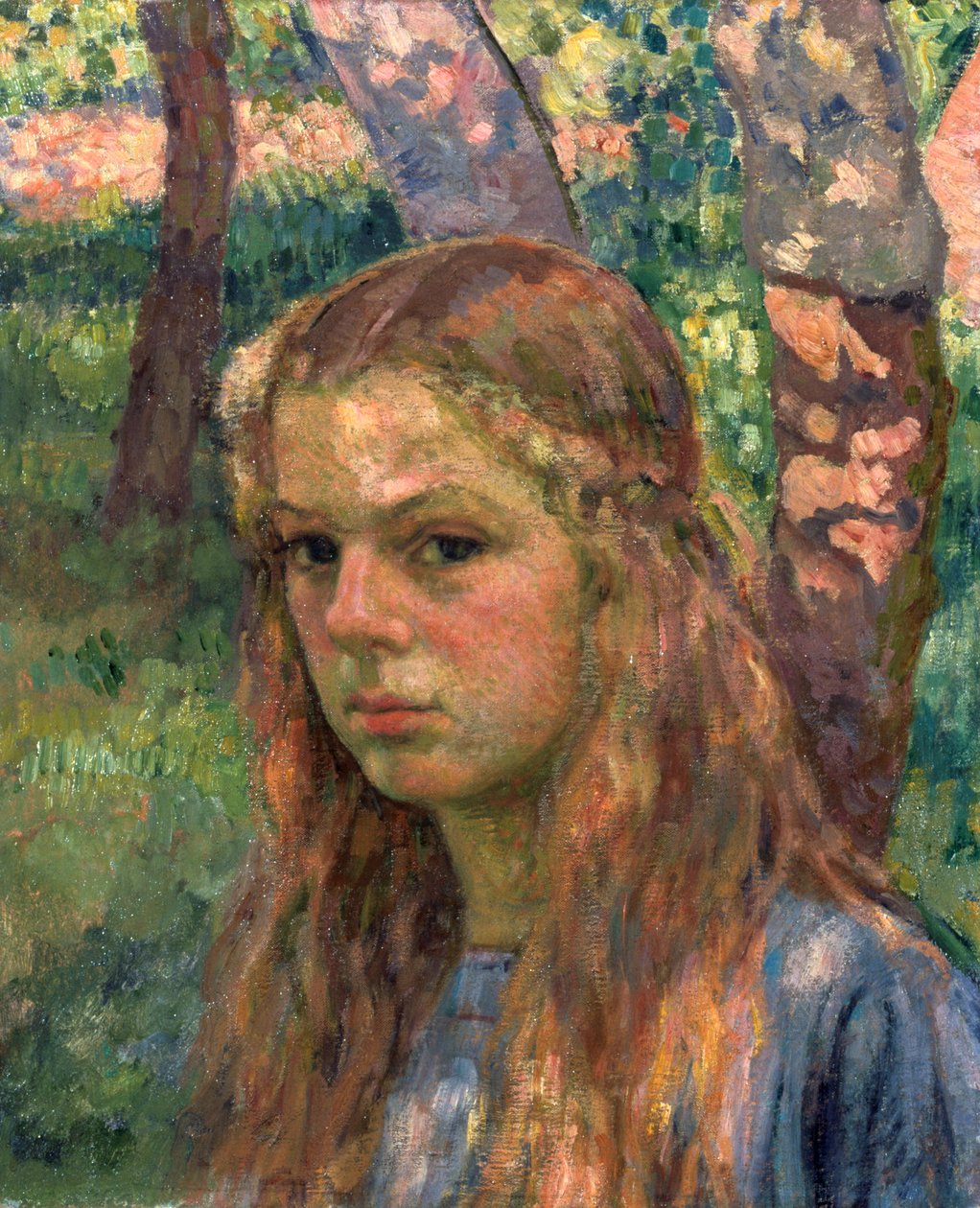 Tytön muotokuva, 1900-luku. tekijältä Théo van Rysselberghe