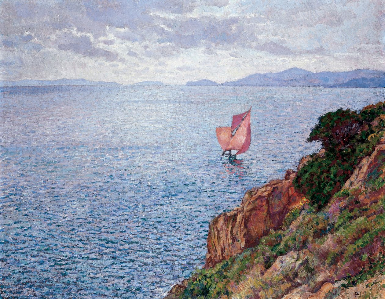Punainen purje tekijältä Théo van Rysselberghe