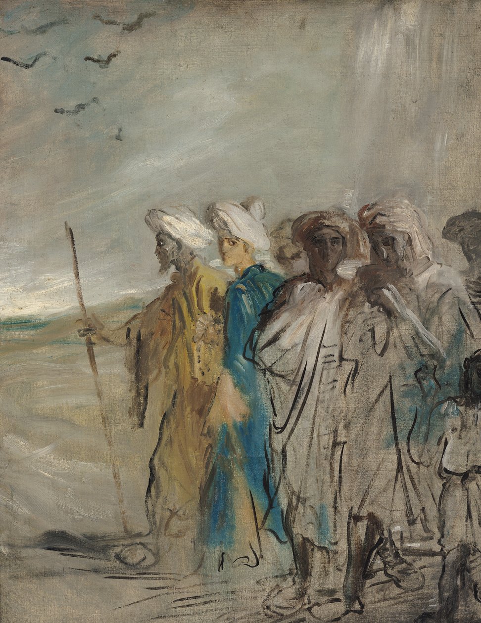 Arabien ryhmä tai Joosef, jonka veljet myivät tekijältä Théodore Chassériau