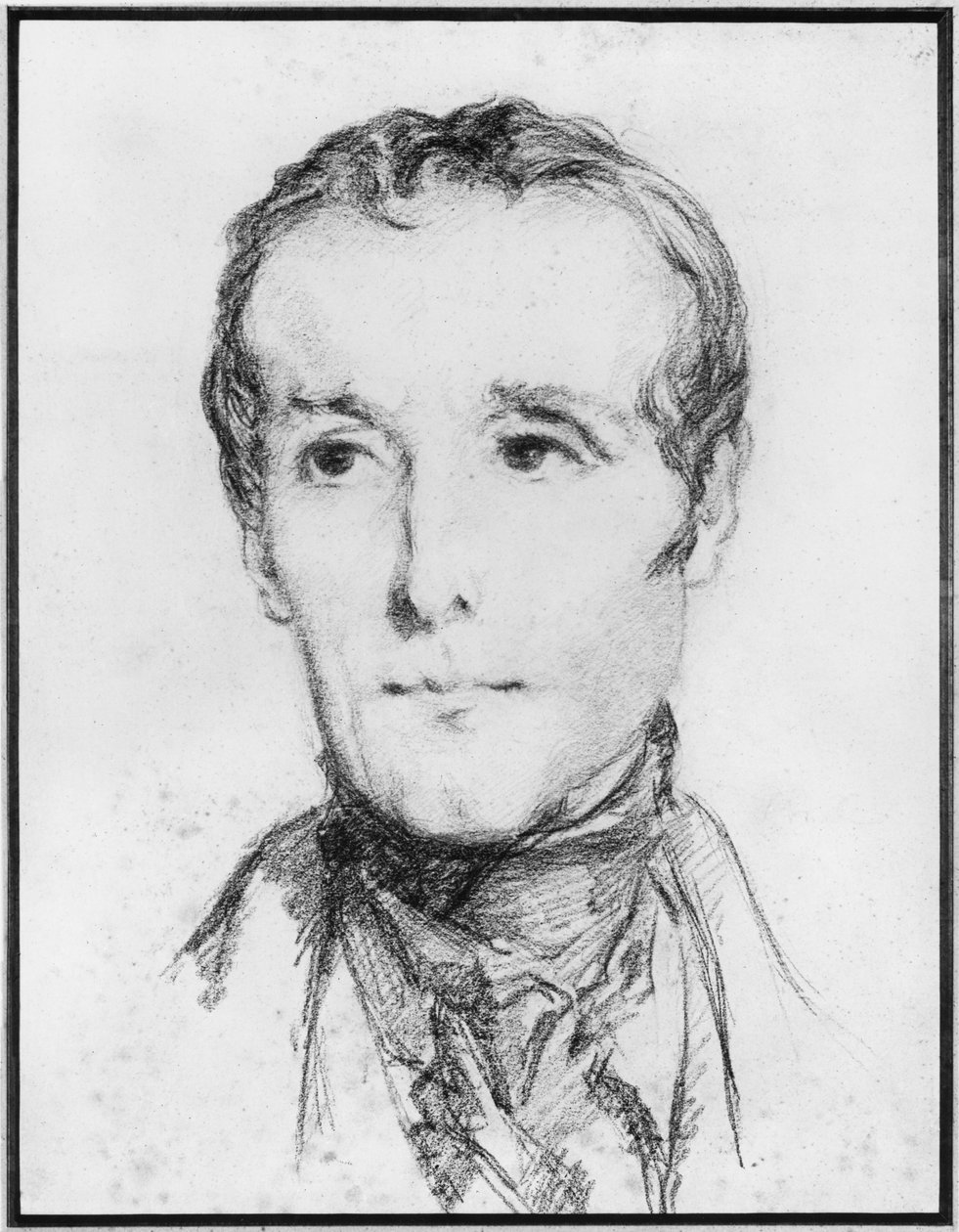 Alphonse de Lamartinen muotokuva, n. 1848 tekijältä Théodore Chassériau