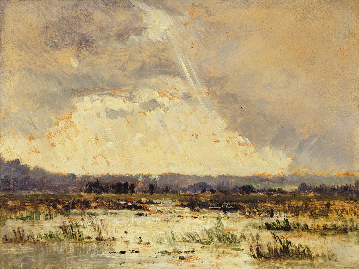 Marsh in the Souterraine, 1842 tekijältä Pierre Etienne Theodore Rousseau