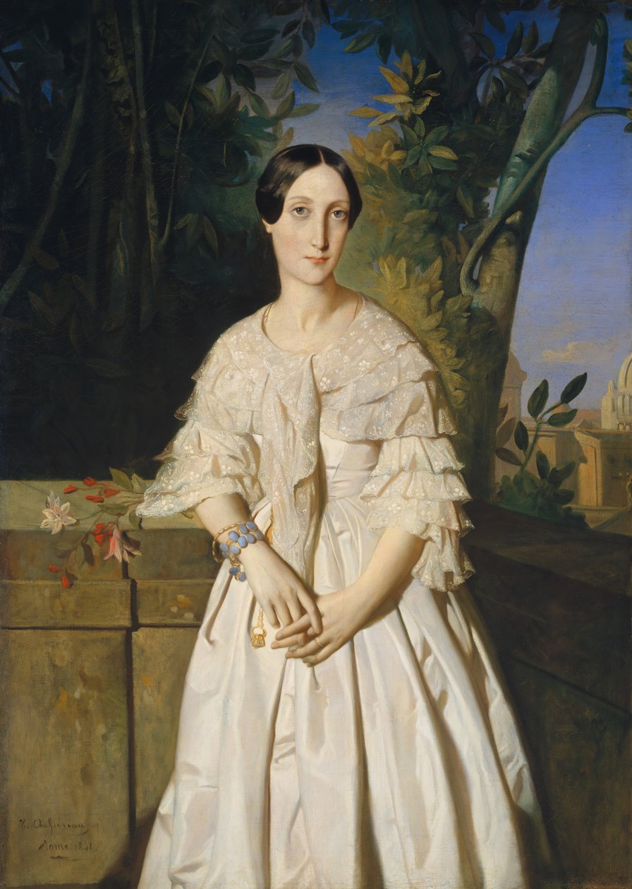 La Tour-Maubourgin kreivitär Marie-Louise-Charlotte-Gabrielle Thomas de Pange..., 1841. tekijältä Théodore Chassériau