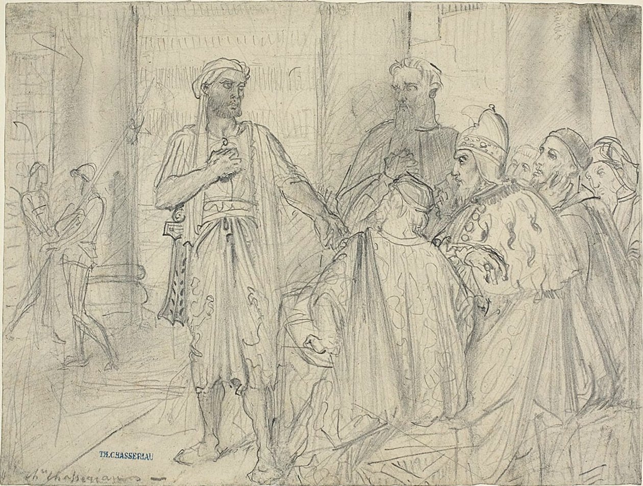 Othellon puhe Venetsian senaattoreille tekijältä Théodore Chassériau