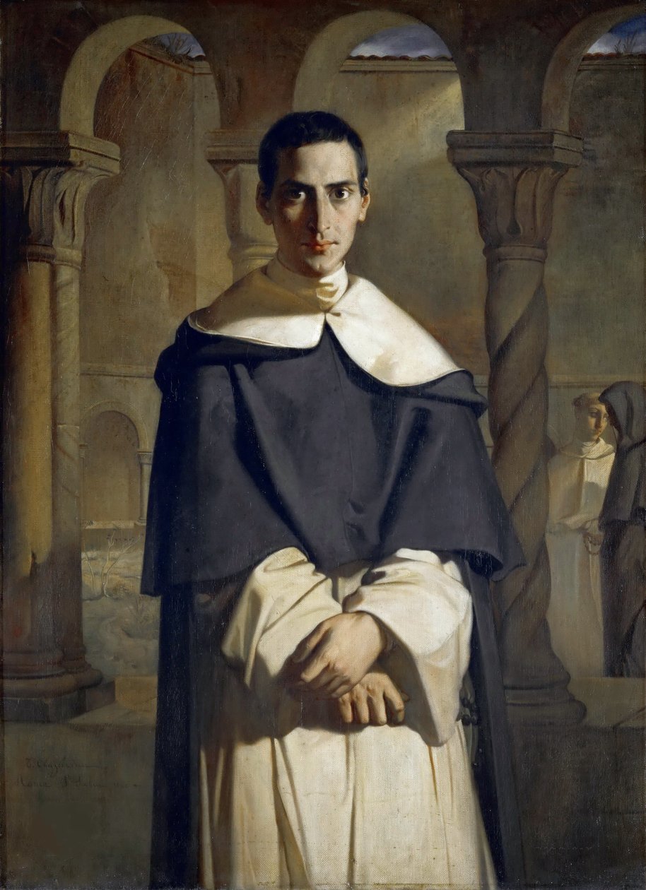 Henri Dominique Lacordairen muotokuva, 1840. tekijältä Théodore Chassériau