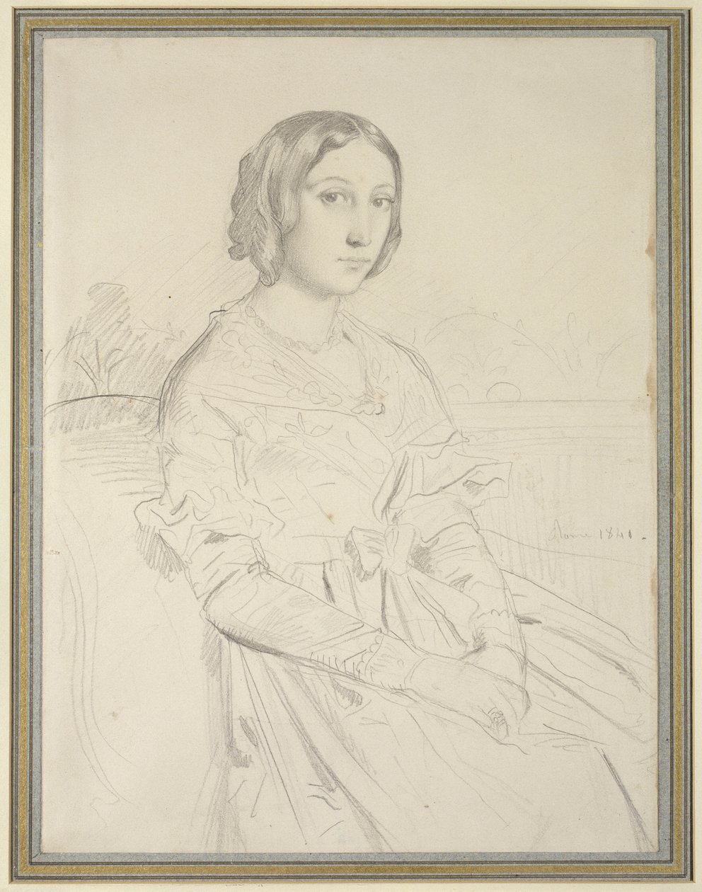 Nuoren naisen muotokuva, 1841 tekijältä Théodore Chassériau