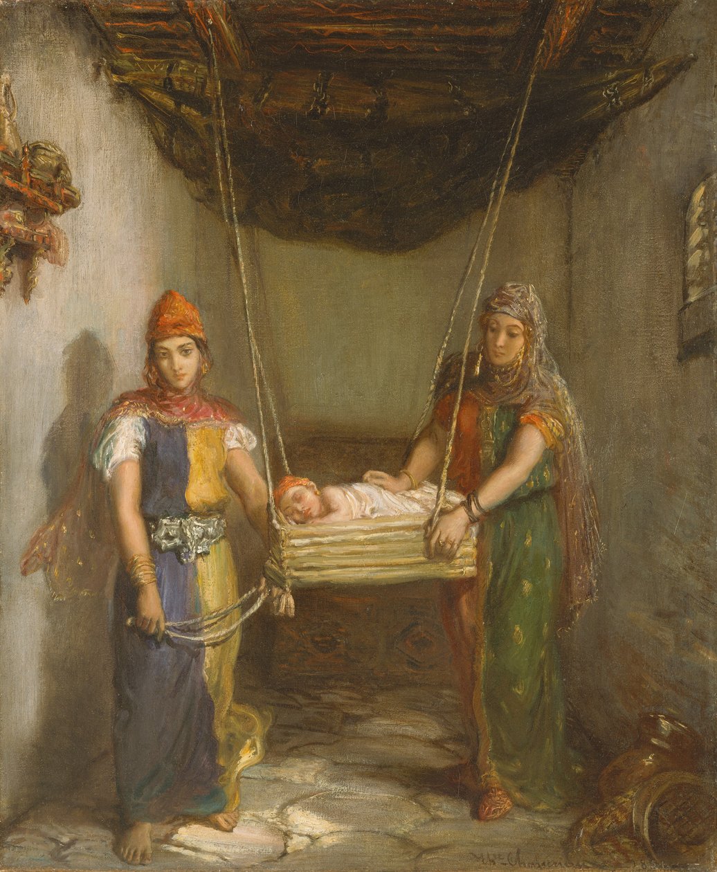 Kohtaus Konstantinuksen juutalaiskorttelissa, 1851. tekijältä Théodore Chassériau