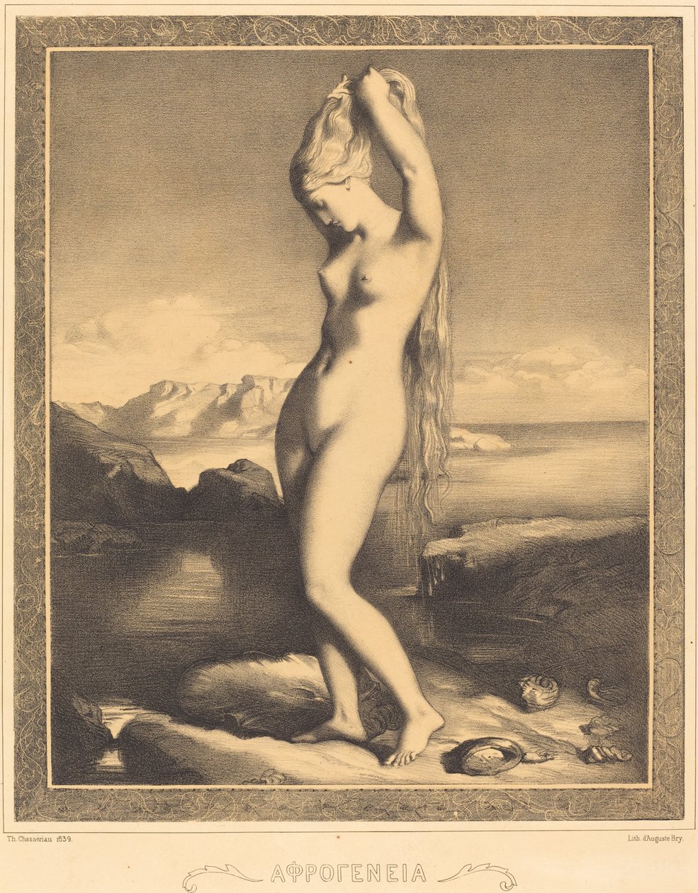 Venus Anadyomene tekijältä Théodore Chassériau