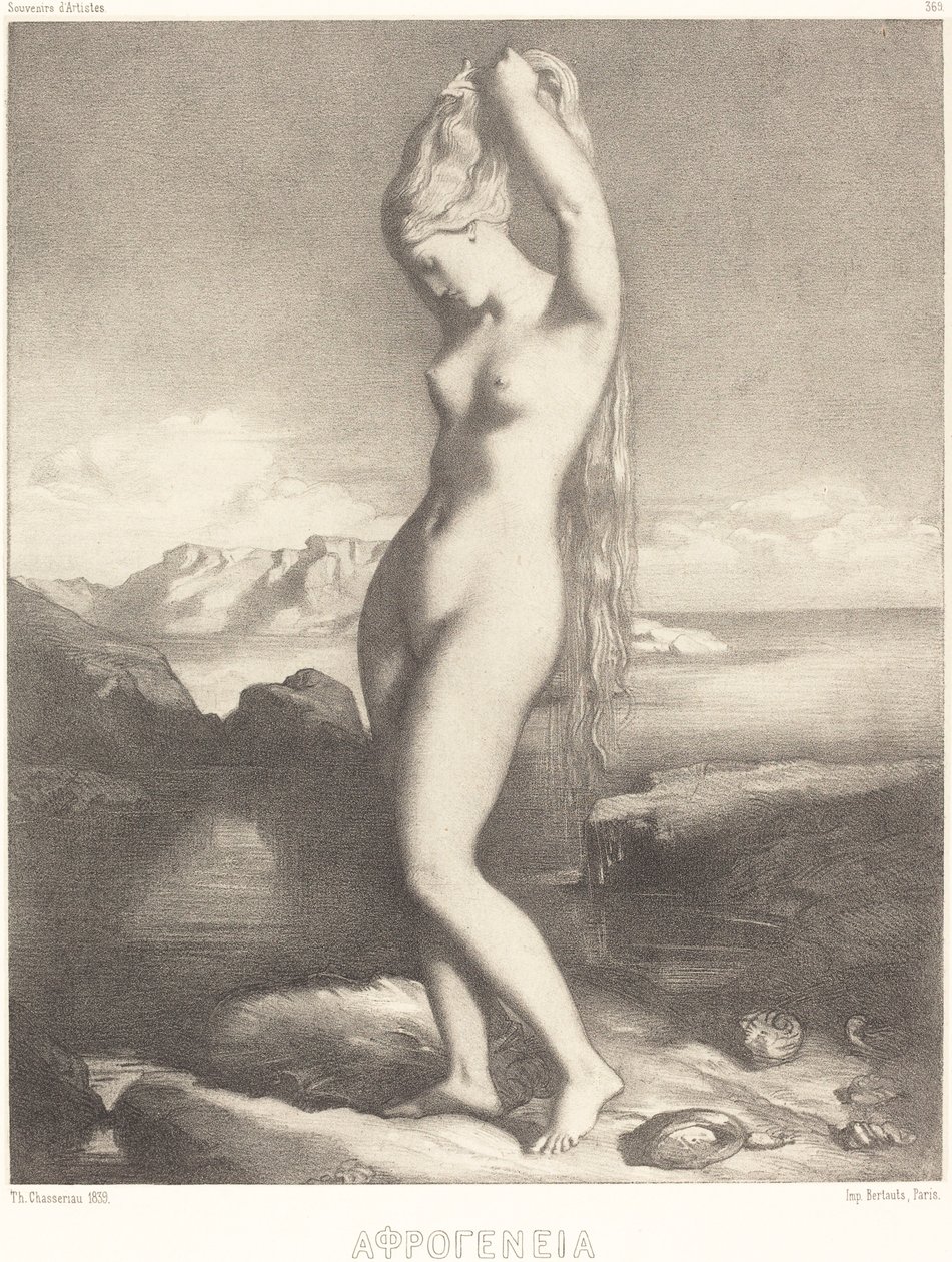 Venus Anadyomene tekijältä Théodore Chassériau