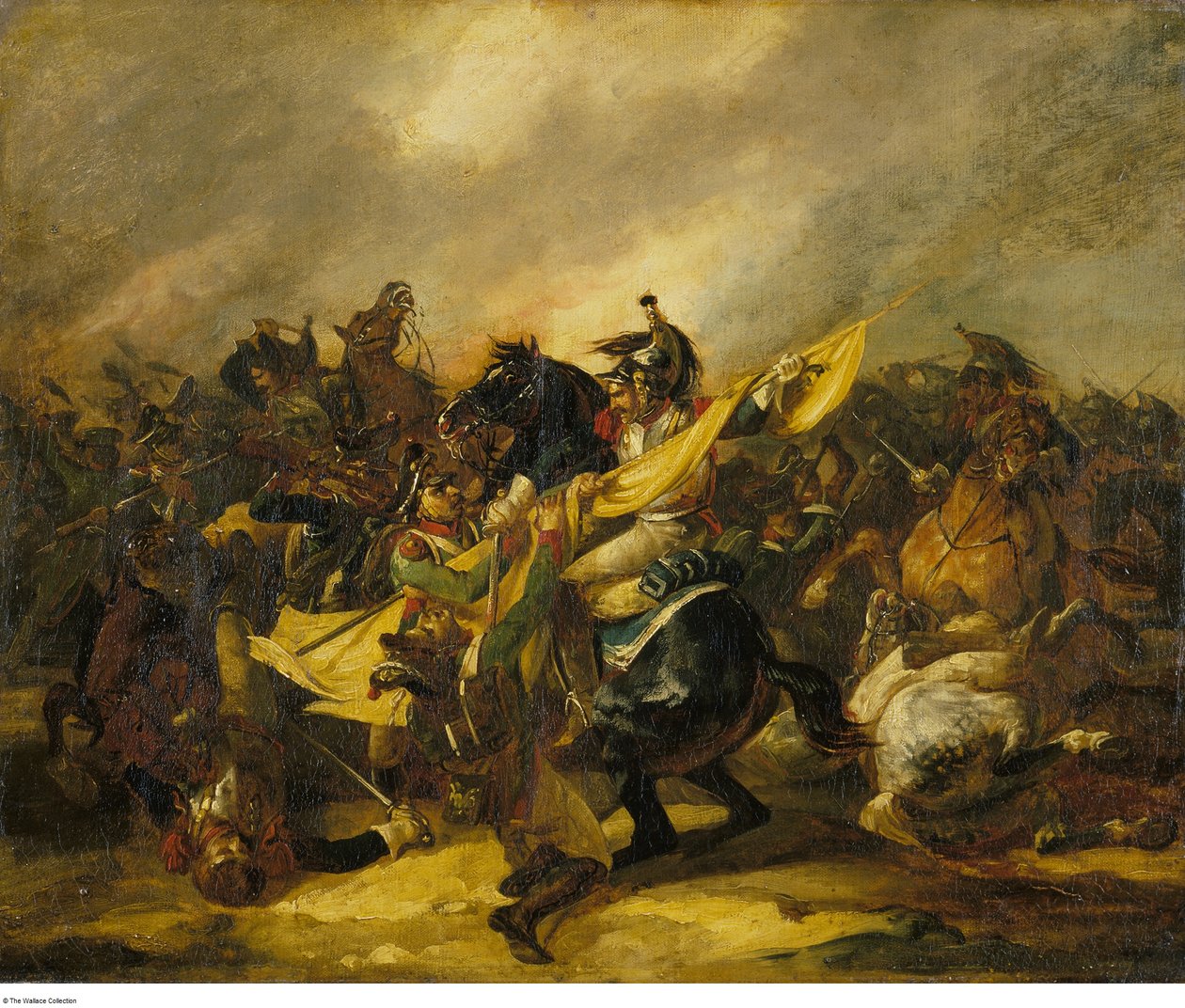 Géricault - Kuriirien hyökkäys, noin 1822 - noin 1823 tekijältä Theodore Gericault