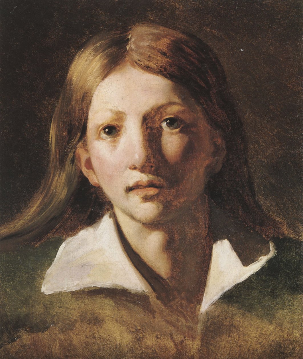 Nuorukaisen muotokuvatutkimus tekijältä Theodore Gericault