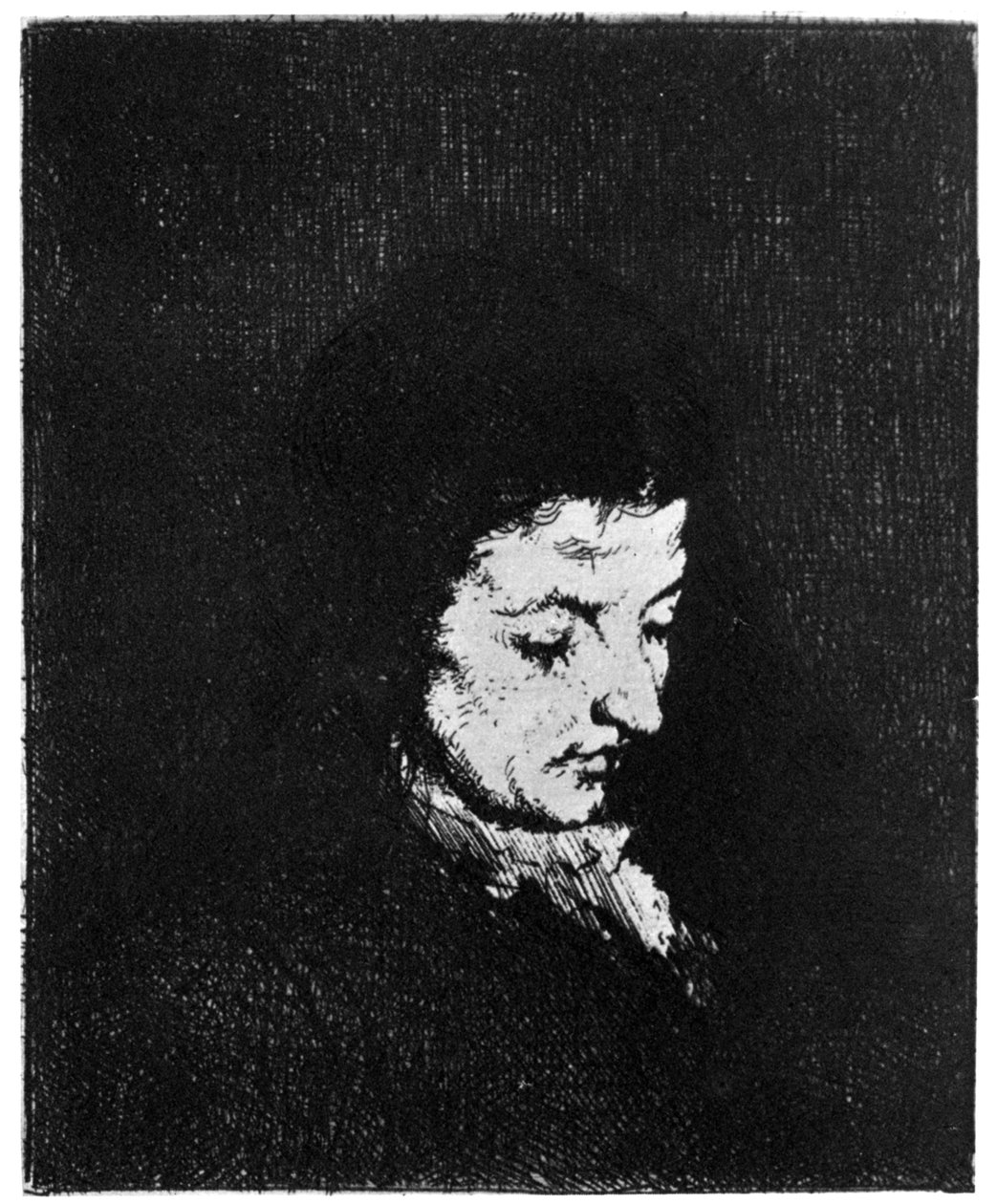 Talonpoikanainen, Talonpoika, c1840-1890 1924 tekijältä Auguste Theodule Ribot