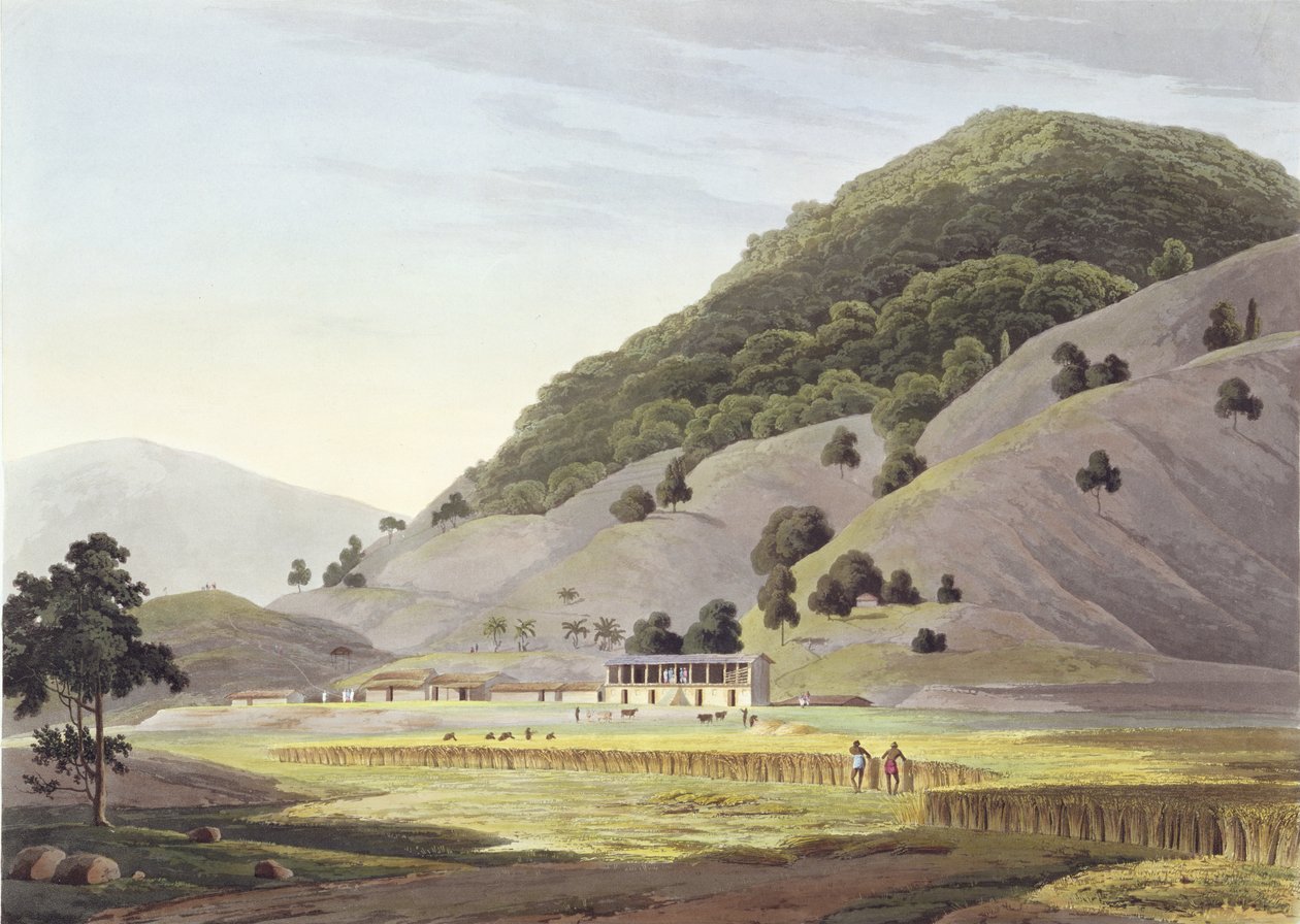 Jugeanor, Sirinagurin vuoristossa, levy 142 julkaisusta Oriental Scenery: Twenty Four Views in Hindoostan, julkaistu 1800 tekijältä Thomas und William Daniell
