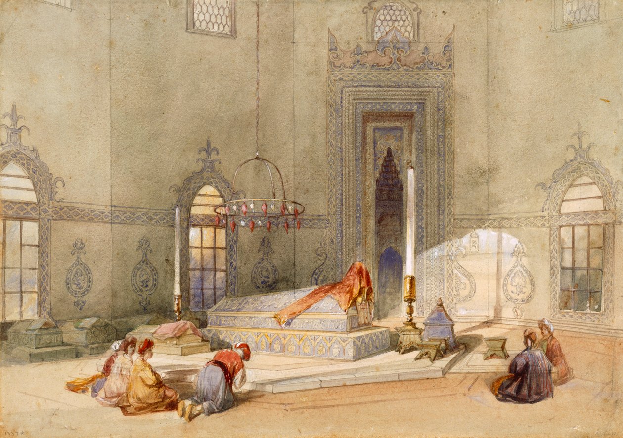 Sulttaani Mohmedin mausoleumi, Brusa tekijältä Thomas Allom