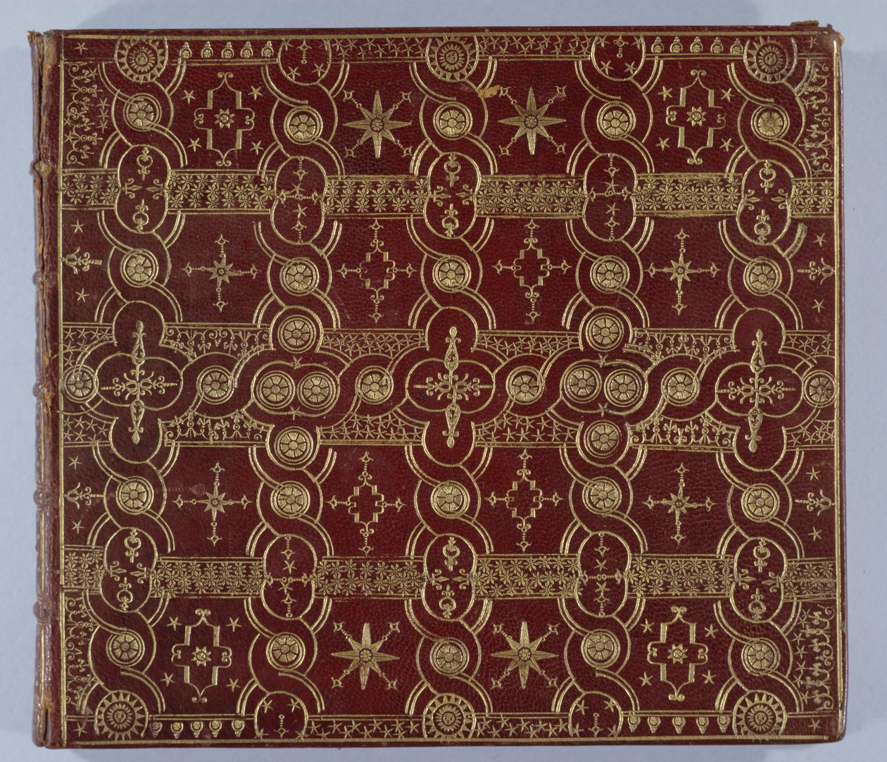 Etukansi julkaisusta A Complete Set of Maps of England and Wales in General..., 1724 (nahka) tekijältä Thomas Badeslade