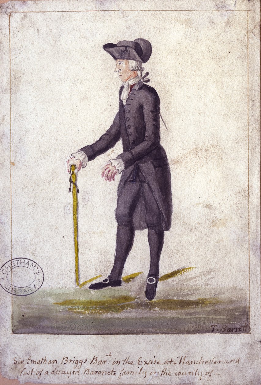 Sir Jonathan Briggs (kynä ja muste ja wc paperilla) tekijältä Thomas Barritt
