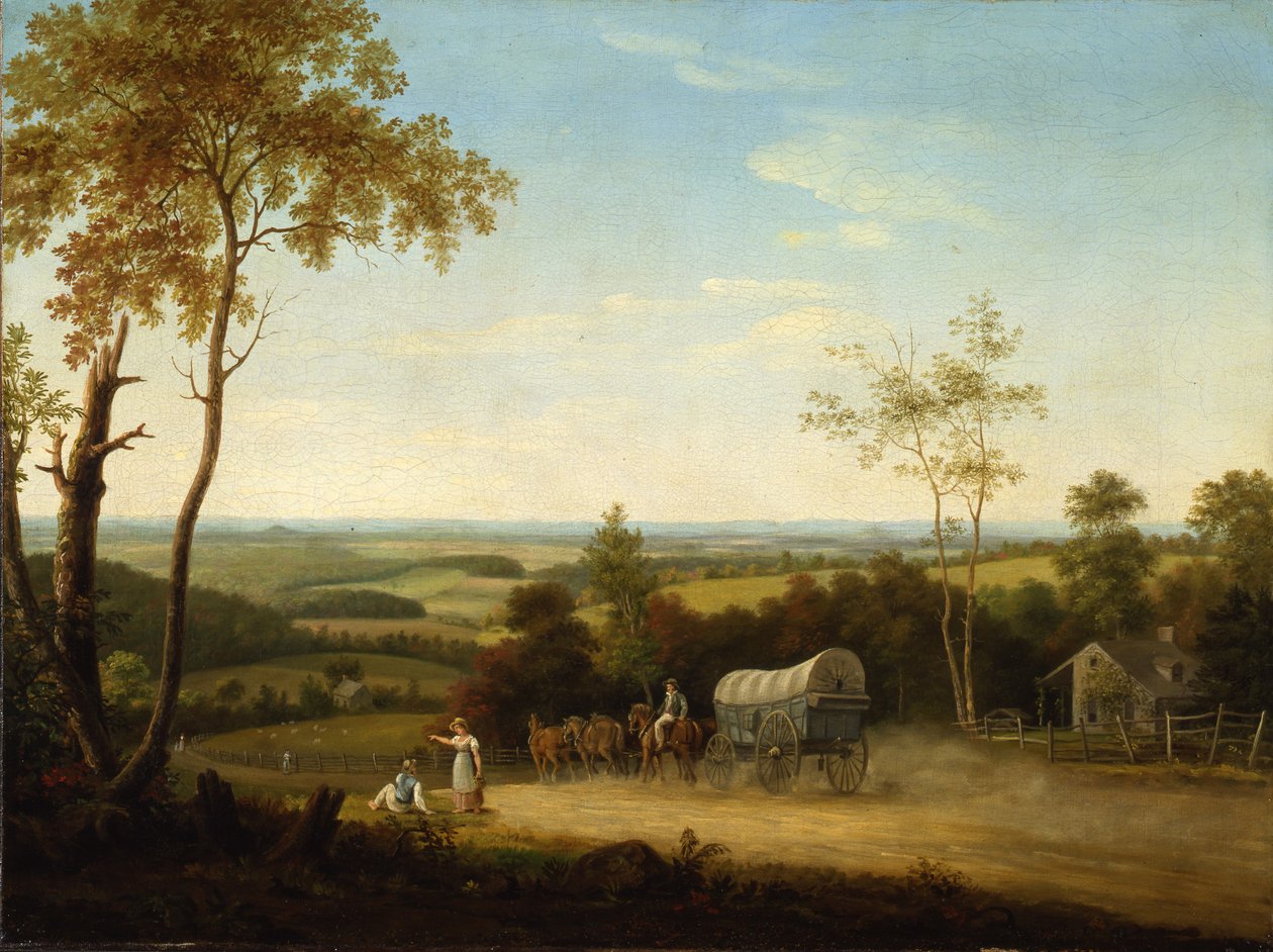Conestoga Wagon Pennsylvania Turnpike, 1816 tekijältä Thomas Birch
