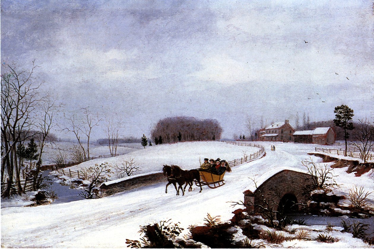 Reki talvella, 1832 tekijältä Thomas Birch