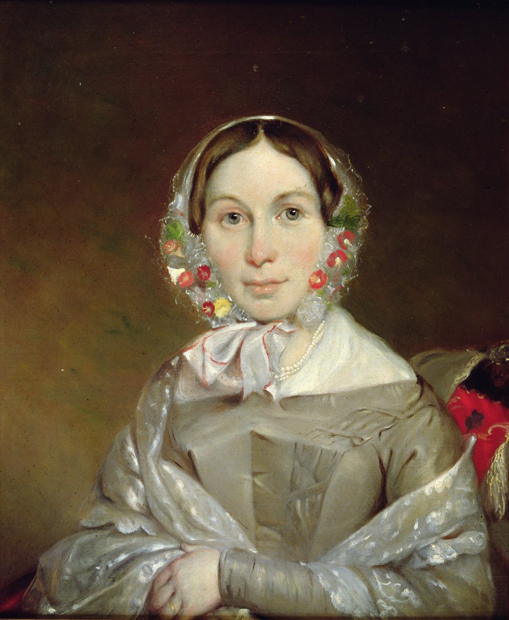 Muotokuva Eliza Sophia Tilleystä, 1800-luku tekijältä Thomas Bock
