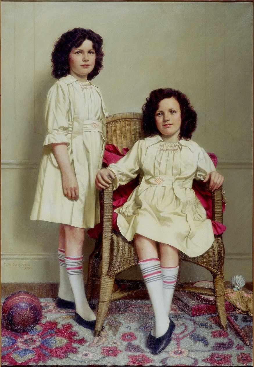 Kaksoset (Winifred ja Leonora Reid), 1920 tekijältä Thomas Bowman Garvie