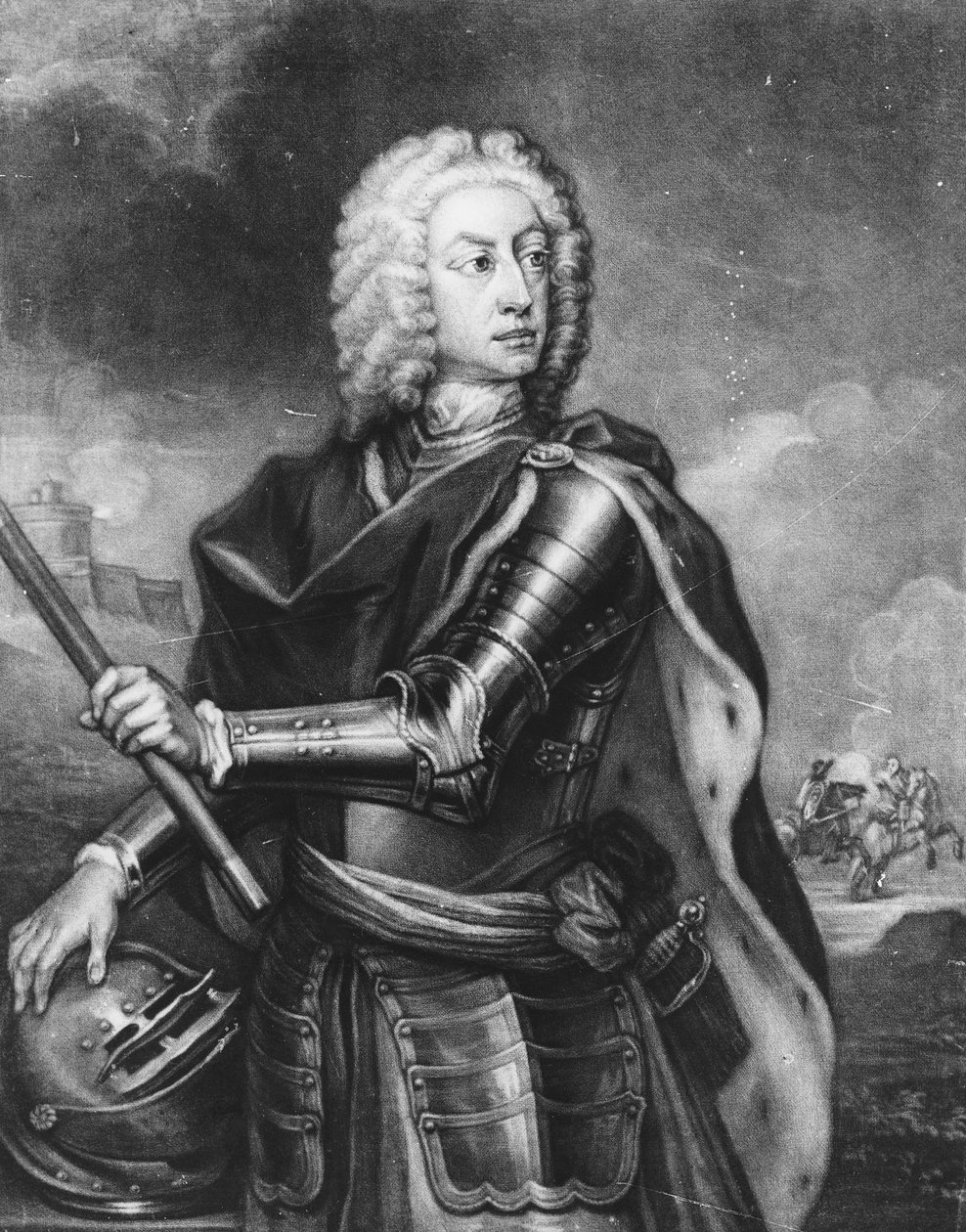 James Oglethorpe, 1741 (mezzotint) tekijältä Thomas Burford