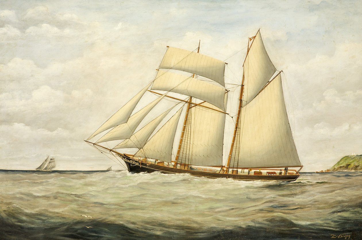 Kuunari Saltram, 1890-1900 tekijältä Thomas Chidgey