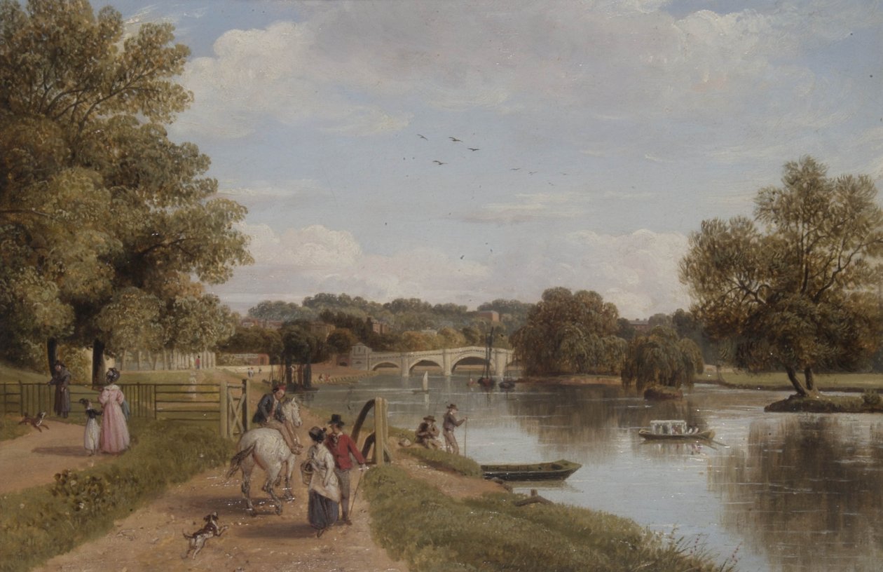 Richmond Bridge hinauspolulta, Surrey tekijältä Thomas Christopher Hofland