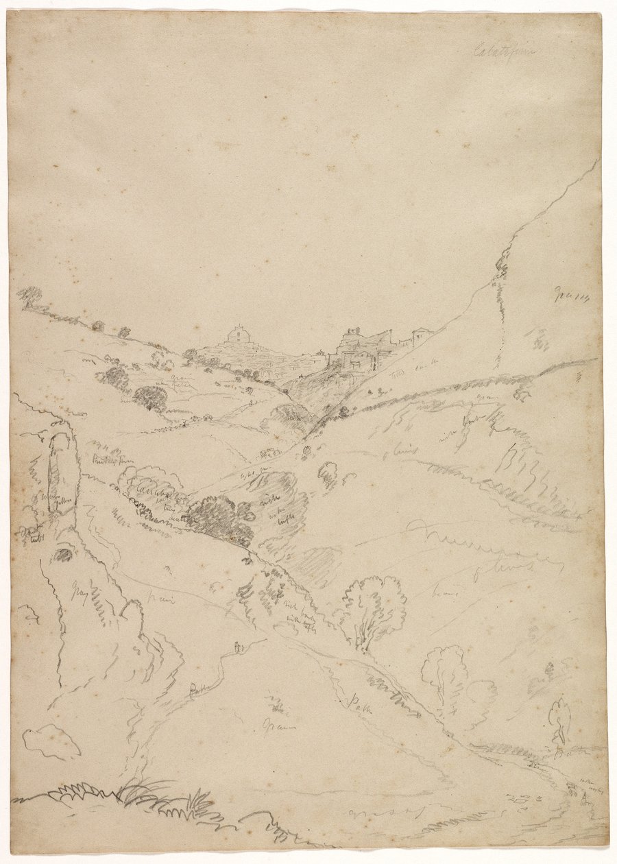 Calatafimi, Sisilia, 1842 tekijältä Thomas Cole