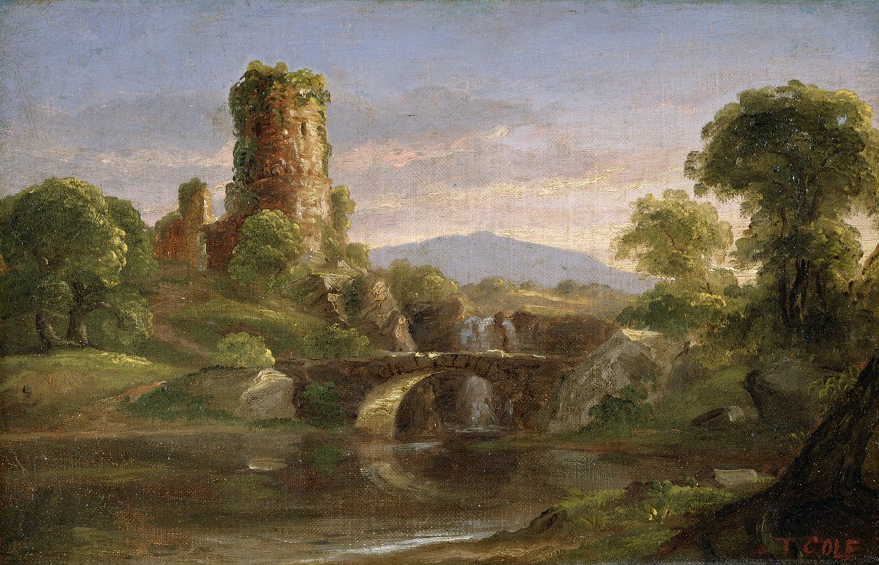 Linna ja joki tekijältä Thomas Cole