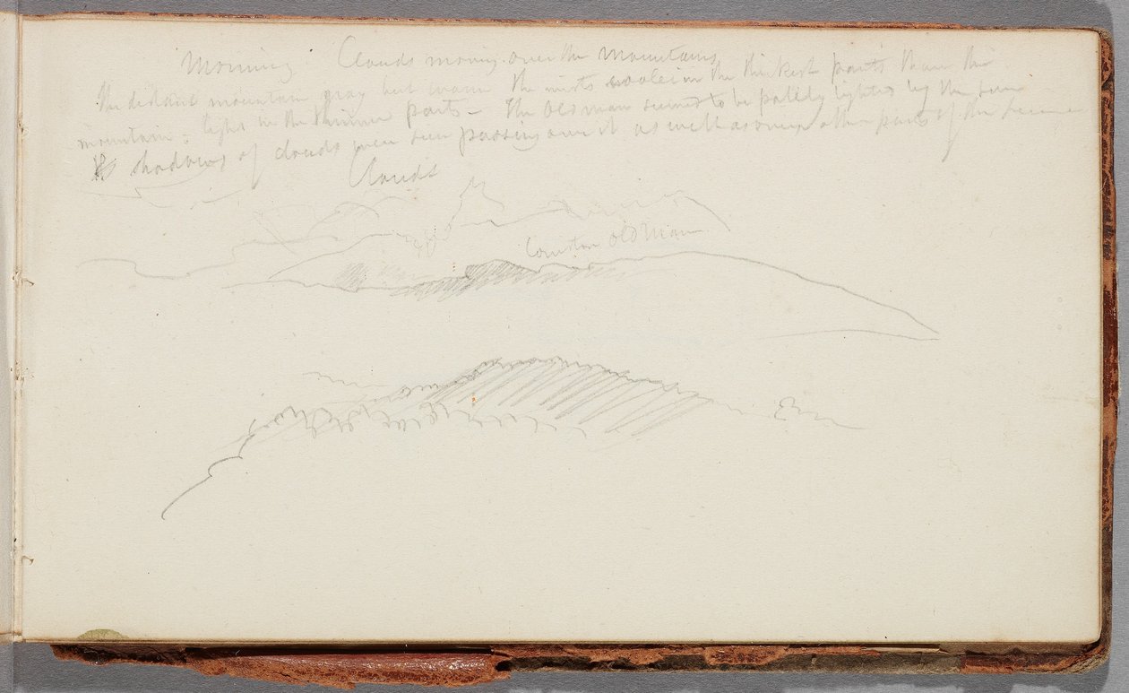 Värimuistiinpanoja Turners Ulysses Deriding Polyphemuksen jälkeen tekijältä Thomas Cole
